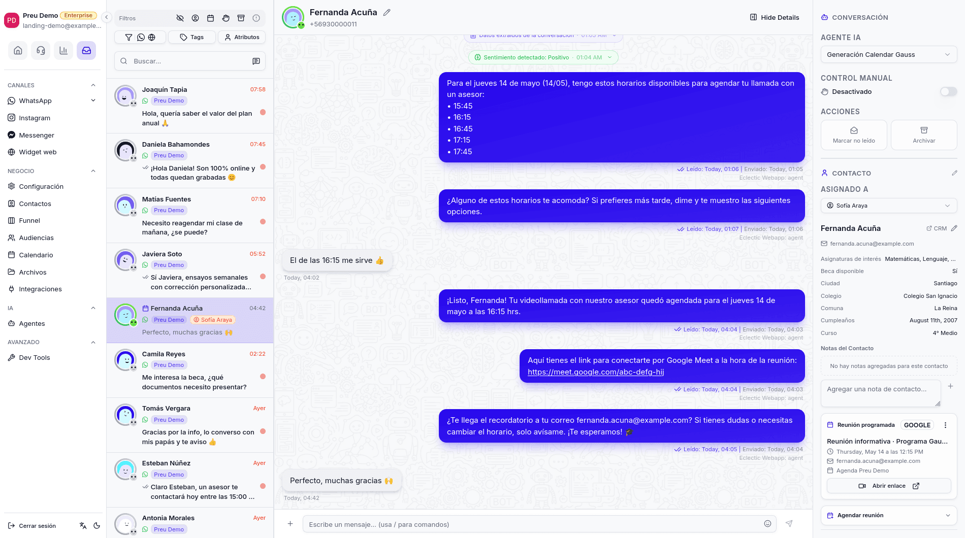 Eclectic unified inbox